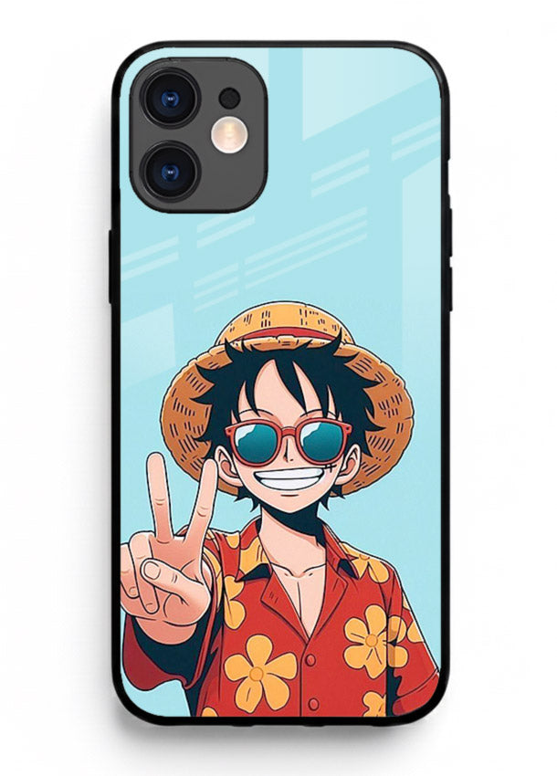 Peace Sign Traveler character artwork iphone 11 glass back cover