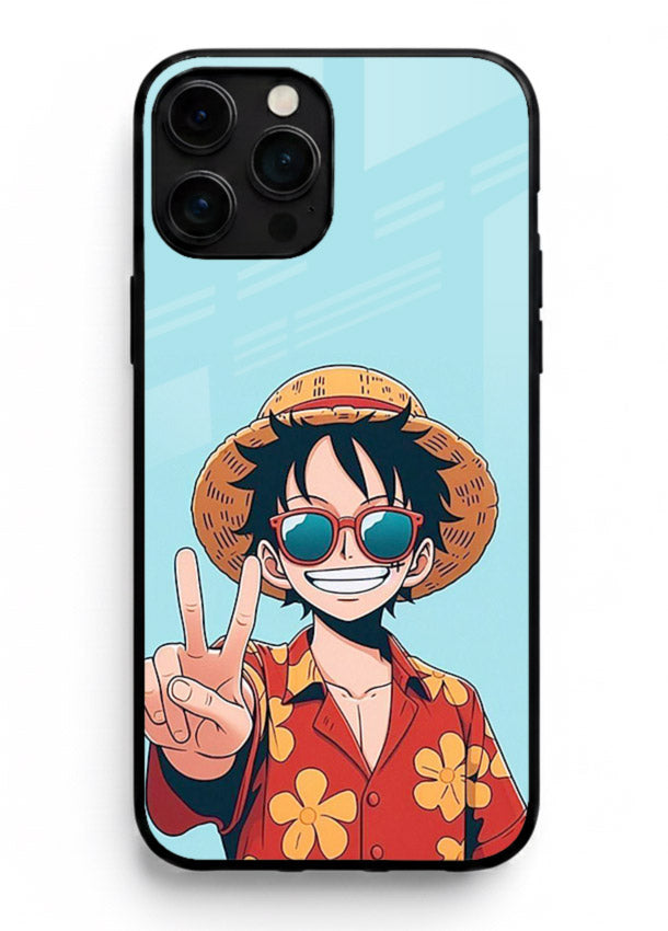 Peace Sign Traveler character artwork iphone 12 pro max glass back cover