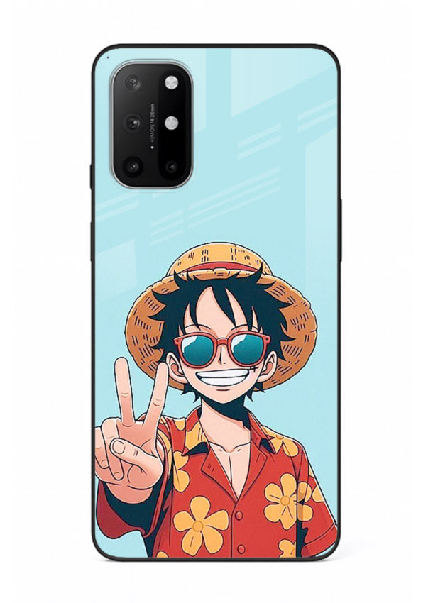 Peace Sign Traveler character artwork OnePlus 8T glass back cover