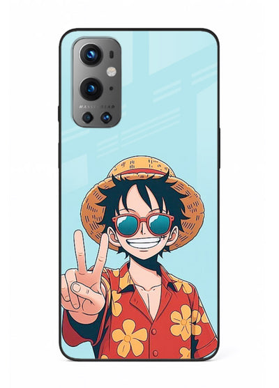 Peace Sign Traveler character artwork OnePlus 9 glass back cover