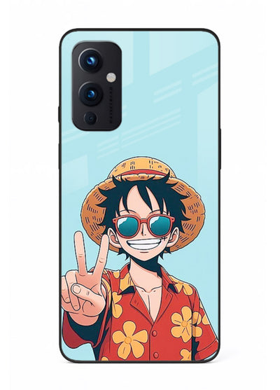 Peace Sign Traveler character artwork OnePlus 9 Pro glass back cover