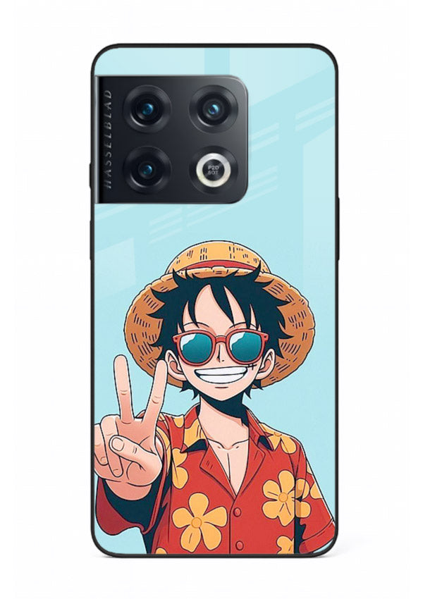 Peace Sign Traveler character artwork OnePlus 10 Pro glass back cover