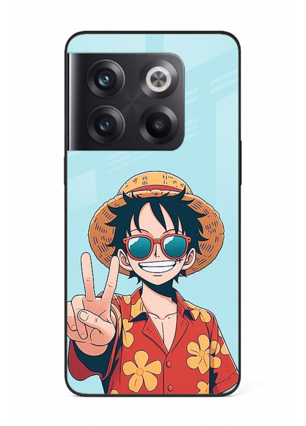 Peace Sign Traveler character artwork OnePlus 10T glass back cover