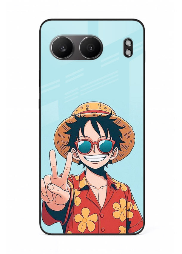 Peace Sign Traveler character artwork OnePlus Nord 4 glass back cover
