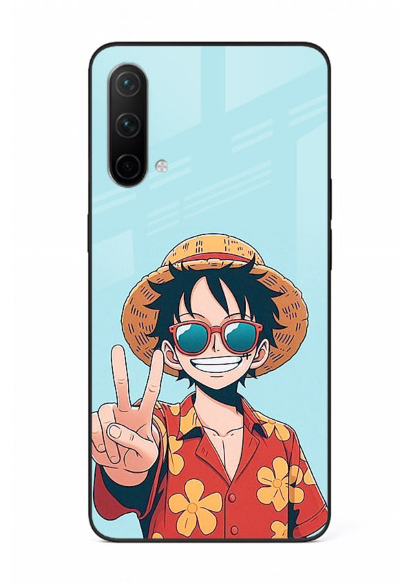 Peace Sign Traveler character artwork OnePlus Nord CE 5G glass back cover