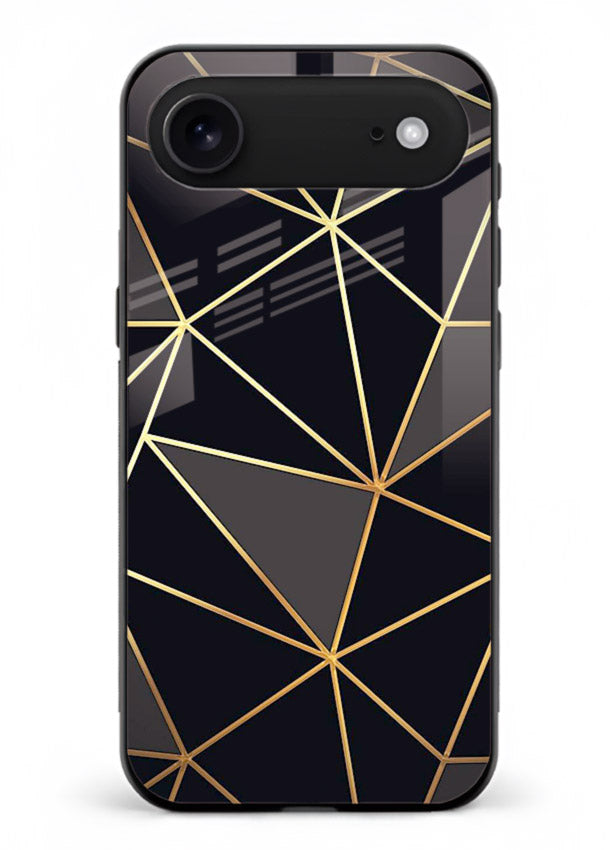 Peach Marble Swirl iphone 18 air glass back cover with soft peach marble texture