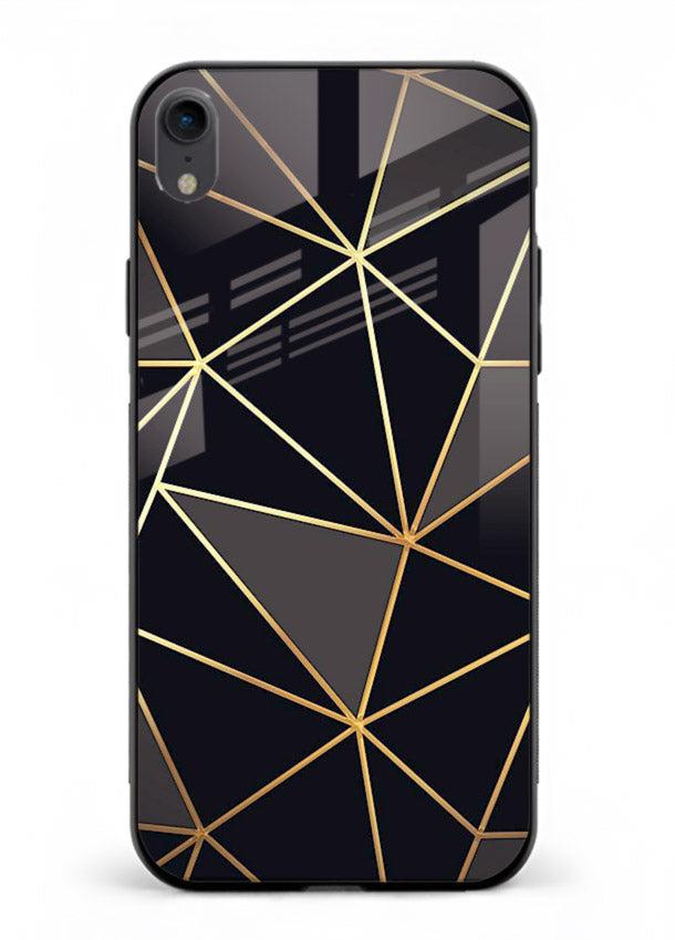 Peach Marble Swirl iphone xr glass back cover with soft peach marble texture