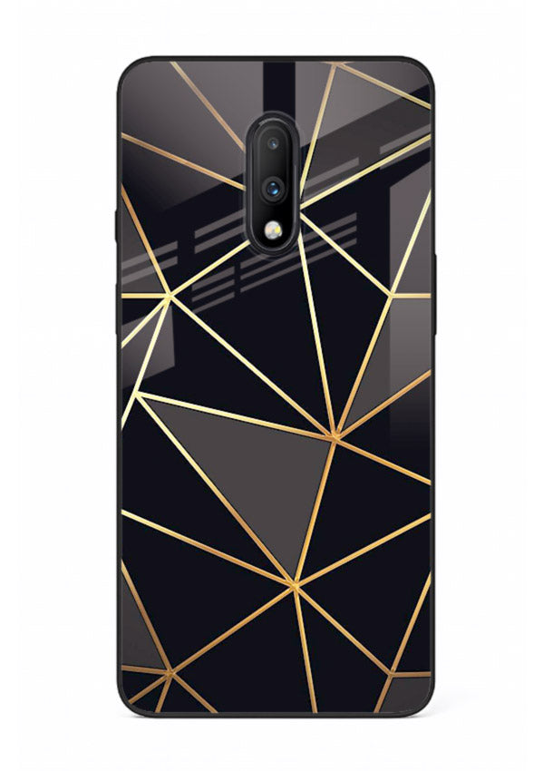 Peach Marble Swirl OnePlus 7 glass back cover with soft peach marble texture