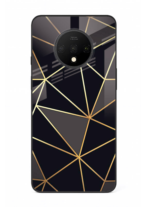 Peach Marble Swirl OnePlus 7T glass back cover with soft peach marble texture