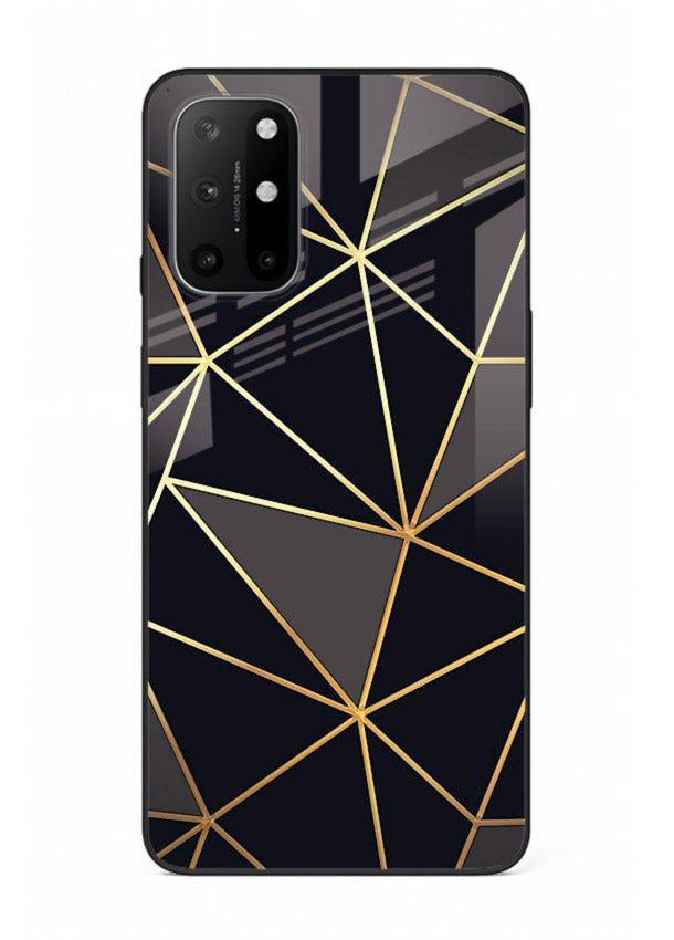 Peach Marble Swirl OnePlus 8T glass back cover with soft peach marble texture