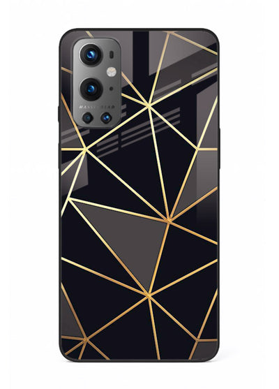 Peach Marble Swirl OnePlus 9 glass back cover with soft peach marble texture