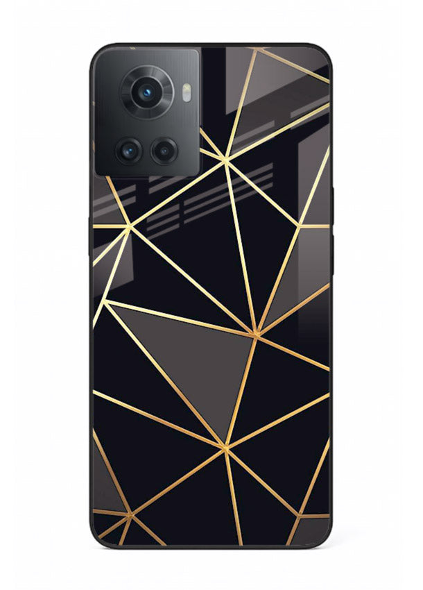 Peach Marble Swirl OnePlus 10R glass back cover with soft peach marble texture