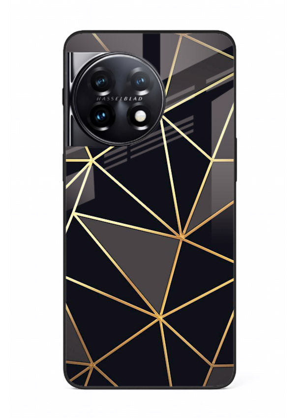 Peach Marble Swirl OnePlus 11R glass back cover with soft peach marble texture
