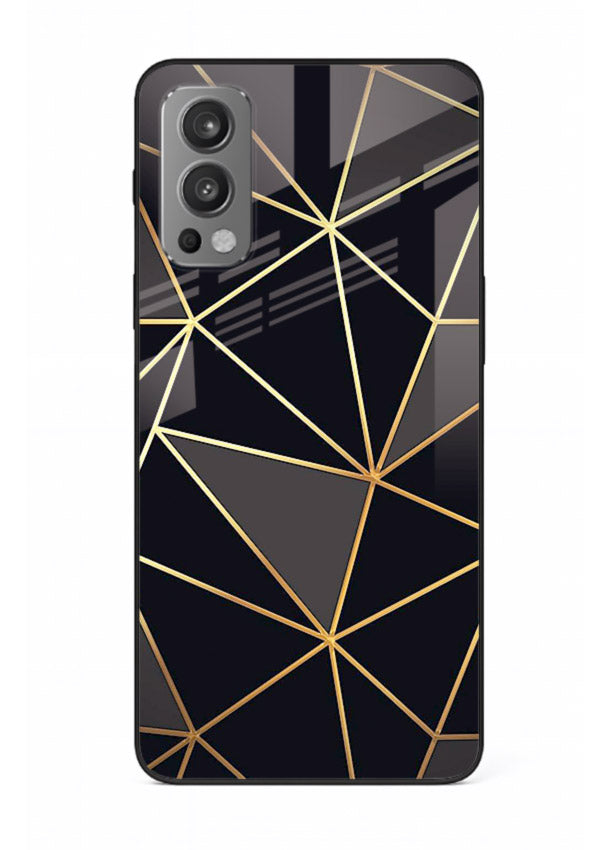 Peach Marble Swirl OnePlus Nord 2 glass back cover with soft peach marble texture
