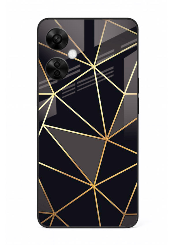 Peach Marble Swirl OnePlus Nord CE3 Lite glass back cover with soft peach marble texture