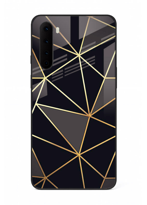 Peach Marble Swirl OnePlus Nord glass back cover with soft peach marble texture