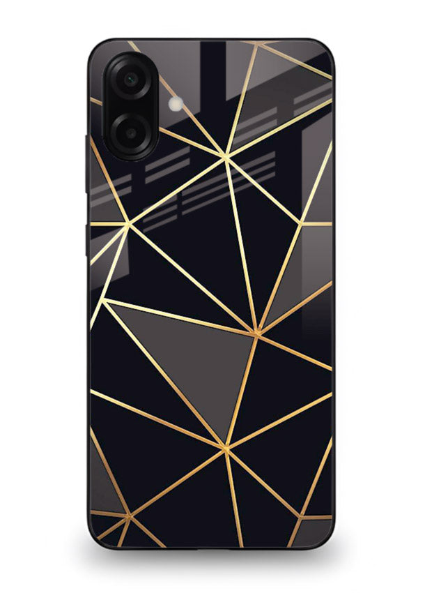 Peach Marble Swirl Samsung A07 4G glass back cover with soft peach marble texture