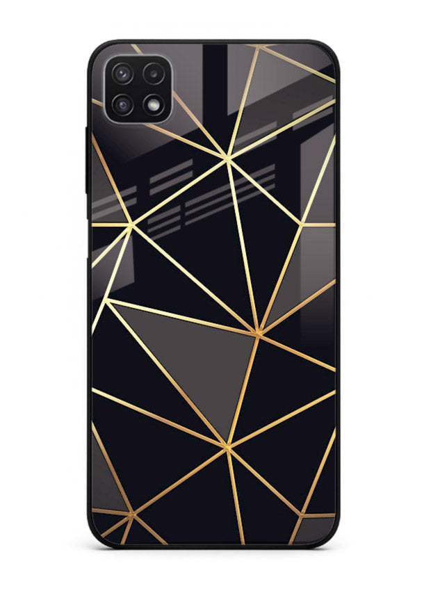 Peach Marble Swirl Samsung F42 5G glass back cover with soft peach marble texture