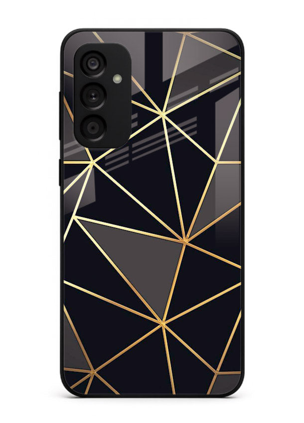 Peach Marble Swirl Samsung M14 4G glass back cover with soft peach marble texture