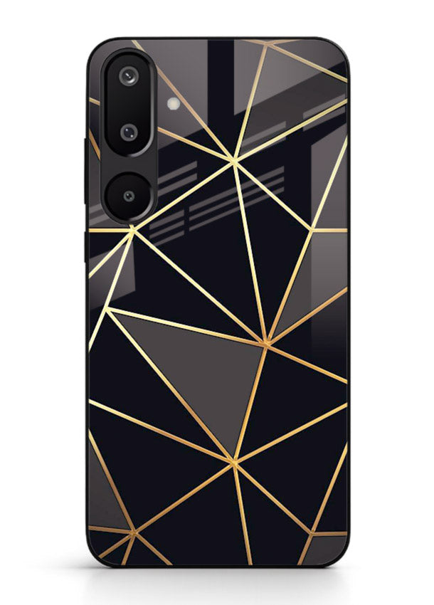 Peach Marble Swirl Samsung F16 5G glass back cover with soft peach marble texture