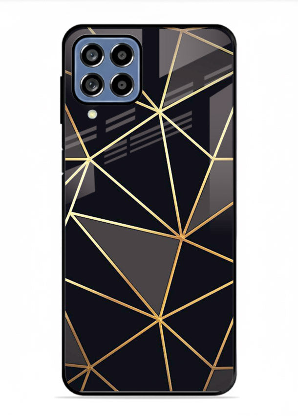 Peach Marble Swirl Samsung F12 5G glass back cover with soft peach marble texture