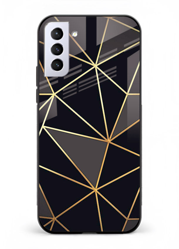 Peach Marble Swirl Samsung S21 FE glass back cover with soft peach marble texture