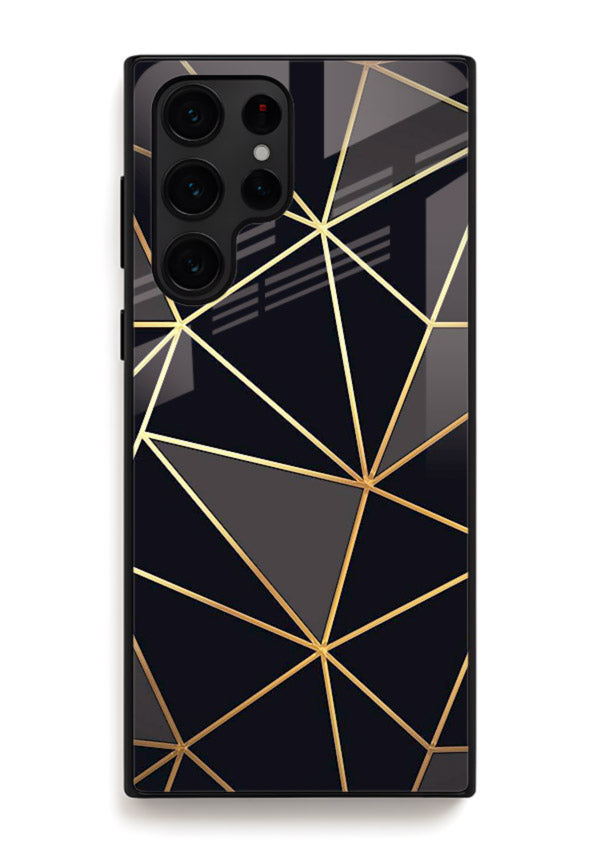 Peach Marble Swirl Samsung S24 Ultra glass back cover with soft peach marble texture