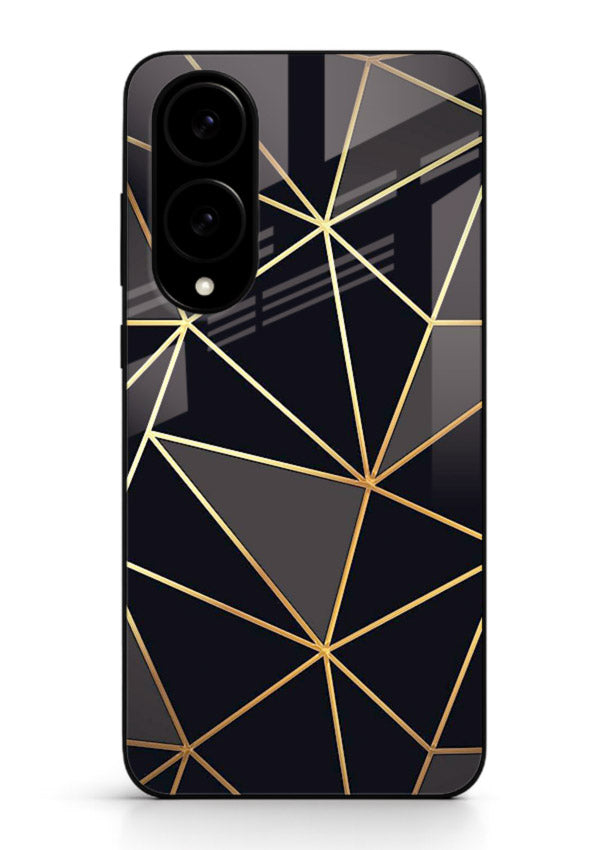 Peach Marble Swirl Samsung S25 Edge glass back cover with soft peach marble texture