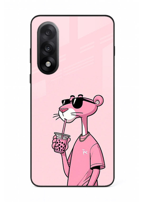 Pink Panther Sip cute cartoon artwork OnePlus Nord 5 glass back cover