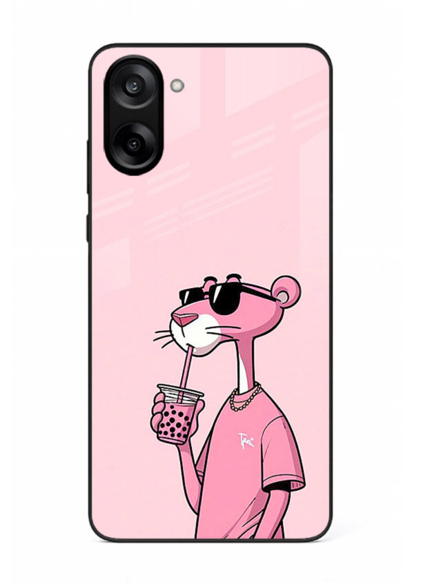 Pink Panther Sip cute cartoon artwork OnePlus Nord CE5 glass back cover