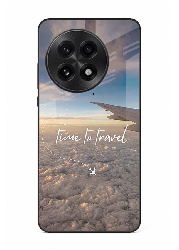 Plane Wing Sunset sky view artwork OnePlus 13 glass back cover