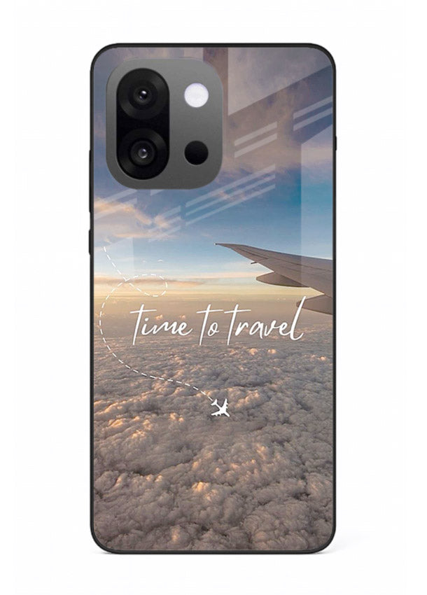 Plane Wing Sunset sky view artwork OnePlus 13s glass back cover