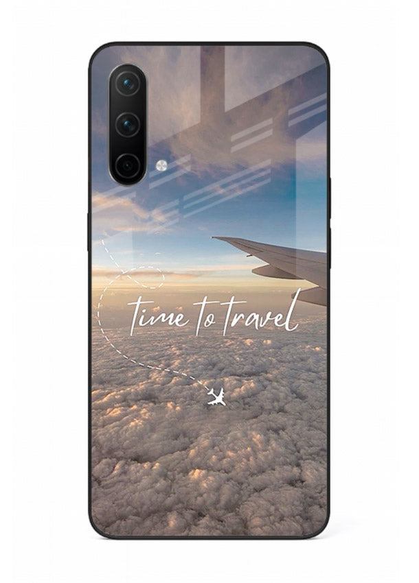 Plane Wing Sunset sky view artwork OnePlus Nord CE 5G glass back cover