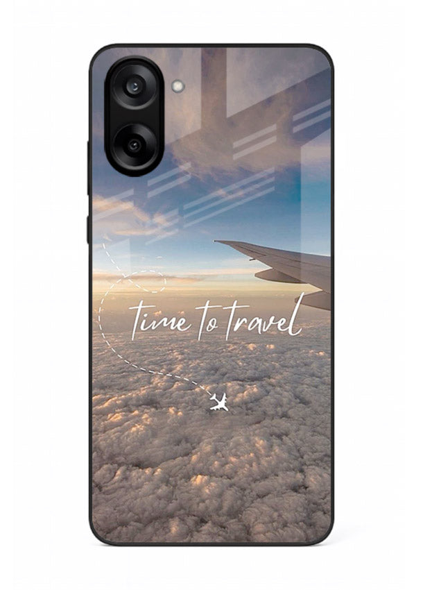Plane Wing Sunset sky view artwork OnePlus Nord CE5 glass back cover