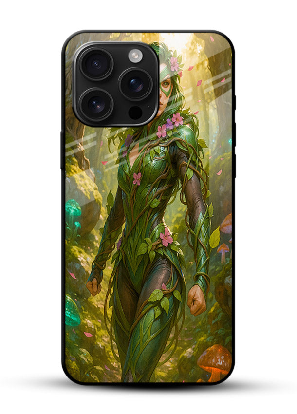 Poison Ivy Nature Queen cover for Glossy Vibrant Premium Look - Angle Front
