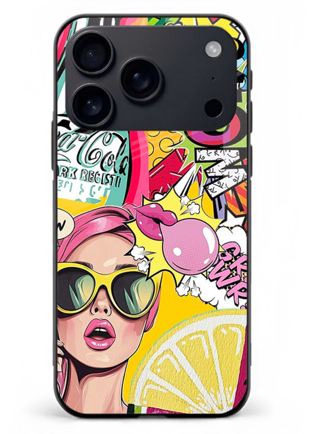 Pop Art Sunglasses graphic artwork iphone 17 pro max glass back cover