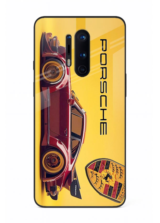 Classic Porsche car side profile with heritage styling and bold composition for OnePlus 8 Pro