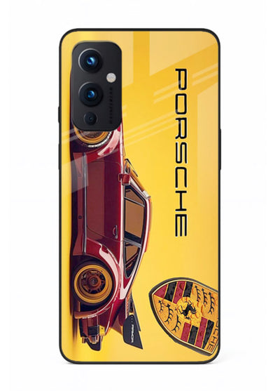Classic Porsche car side profile with heritage styling and bold composition for OnePlus 9 Pro
