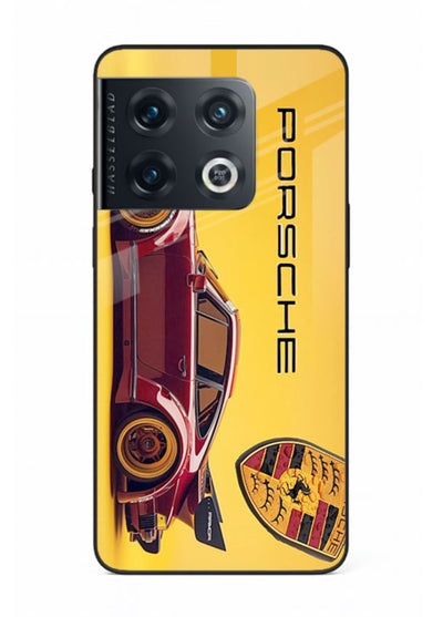 Classic Porsche car side profile with heritage styling and bold composition for OnePlus 10 Pro
