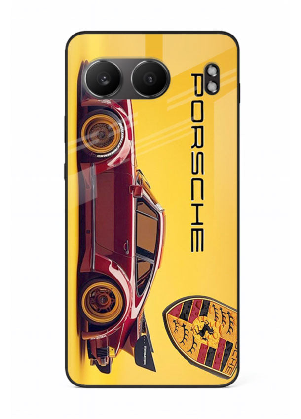Classic Porsche car side profile with heritage styling and bold composition for OnePlus Nord 4