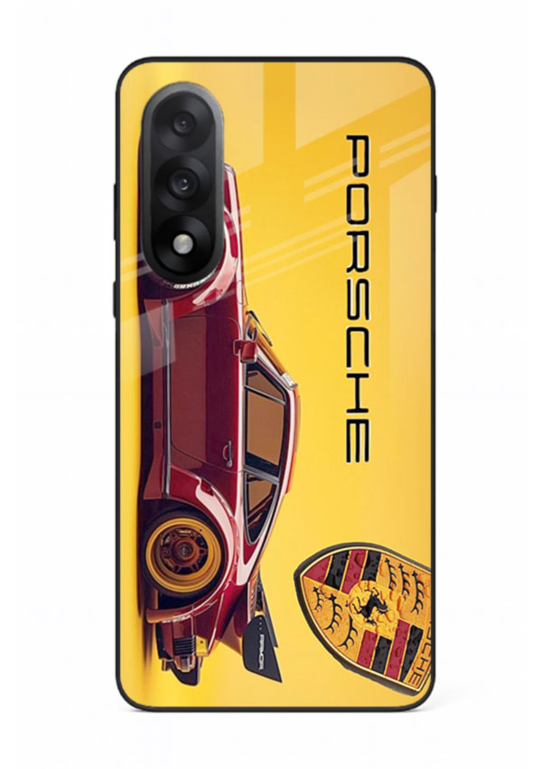 Classic Porsche car side profile with heritage styling and bold composition for OnePlus Nord 5