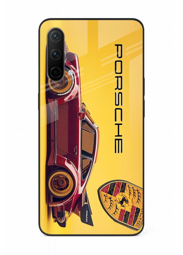 Classic Porsche car side profile with heritage styling and bold composition for OnePlus Nord CE 5G