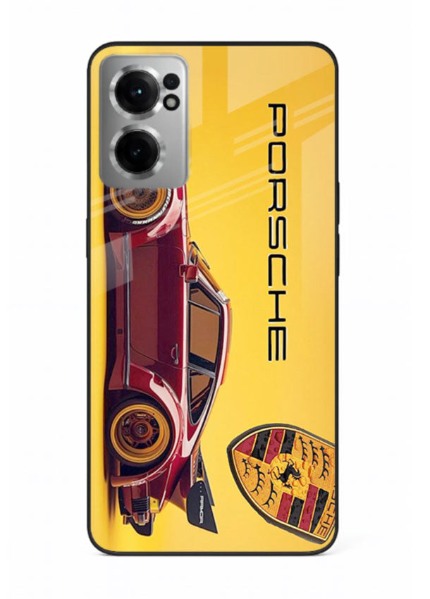 Classic Porsche car side profile with heritage styling and bold composition for OnePlus Nord CE2 5G