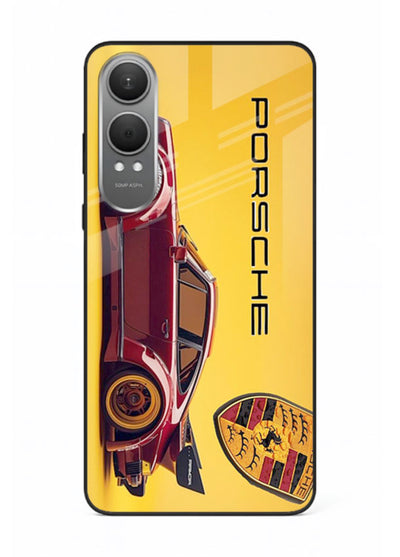 Classic Porsche car side profile with heritage styling and bold composition for OnePlus Nord CE4 Lite