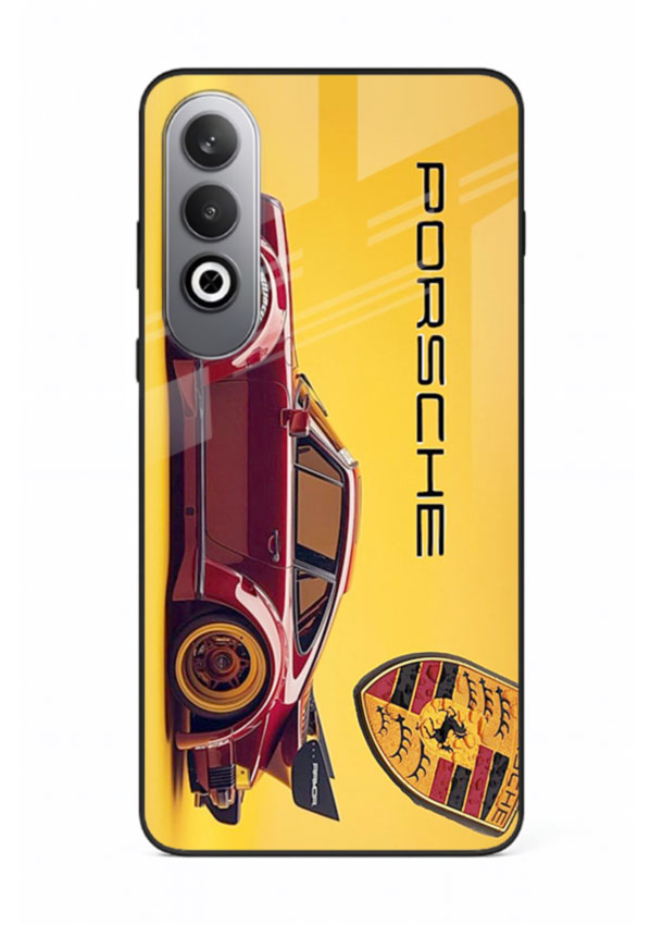 Classic Porsche car side profile with heritage styling and bold composition for OnePlus Nord CE4