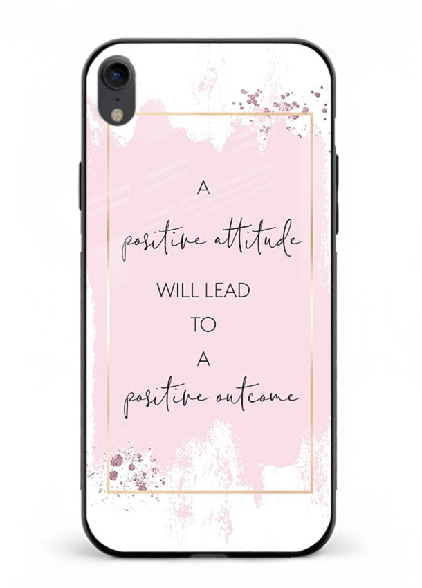 Pink watercolor block artwork printed on iphone xr glass back cover with bright tones.
