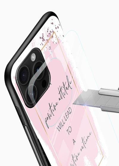 Pink watercolor block artwork printed on glossy vibrant premium glass back cover with bright tones. - Angle Blade