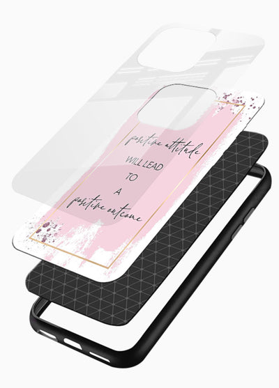 Pink watercolor block artwork printed on glossy vibrant premium glass back cover with bright tones. - Angle Layers