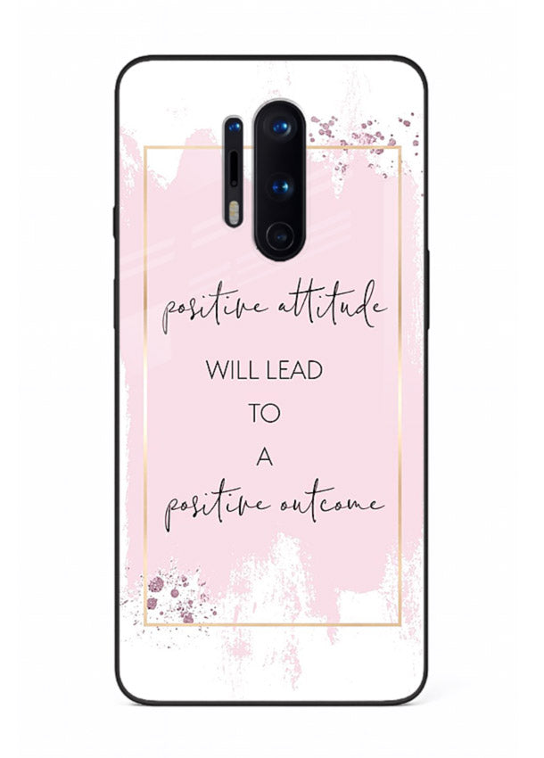 Pink watercolor block artwork printed on OnePlus 8 Pro glass back cover with bright tones.