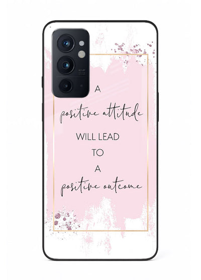 Pink watercolor block artwork printed on OnePlus 9RT glass back cover with bright tones.